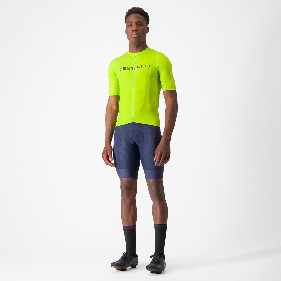 Castelli PROLOGO LITE Men Jersey Light Green / Deep Green | AB5062794