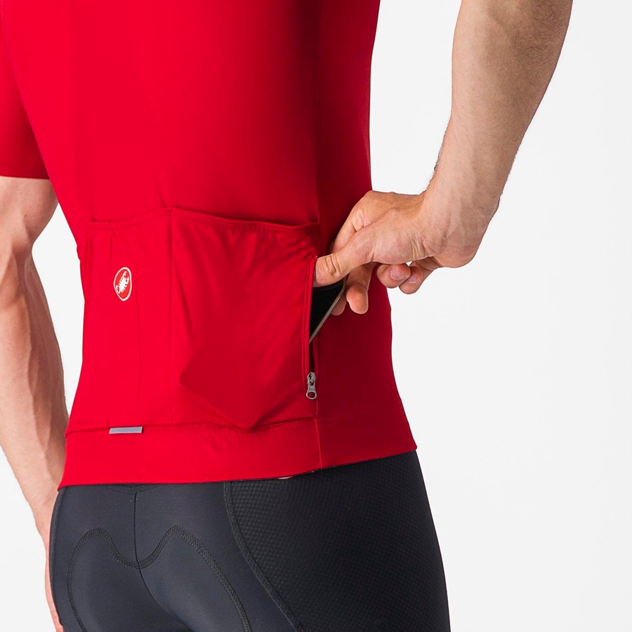 Castelli PROLOGO LITE Men Jersey Red | VY5132897