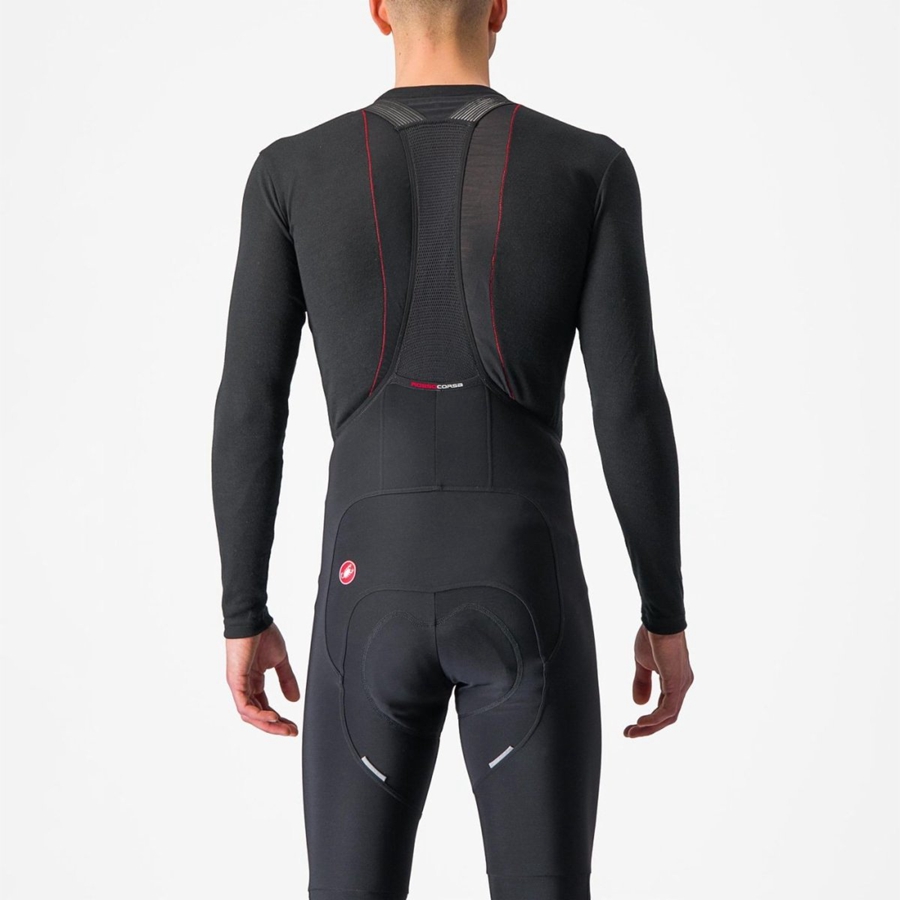 Castelli PROSECCO TECH LONG SLEEVE Men Base Layer Black | QN1835246