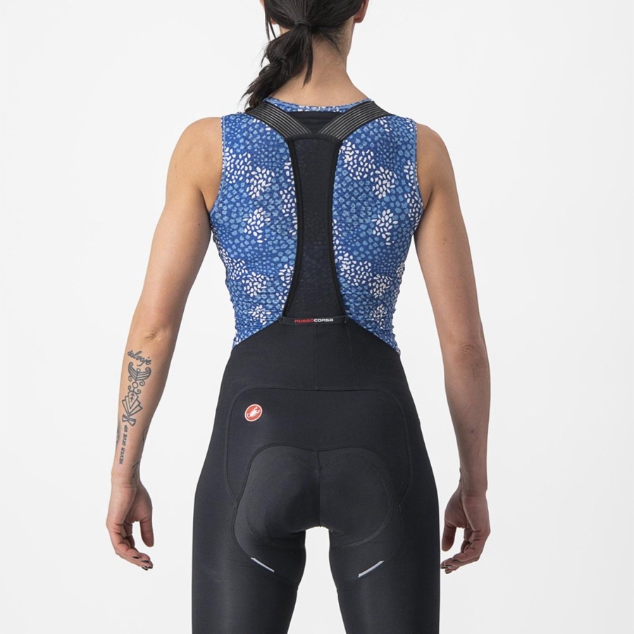 Castelli PRO MESH 4 W SLEEVELESS Women Base Layer Blue | QS7039514