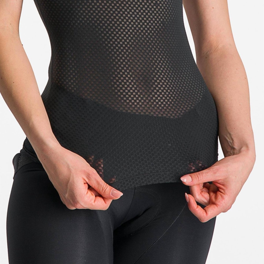 Castelli PRO MESH W SHORT SLEEVE Women Base Layer Black | FO5960873