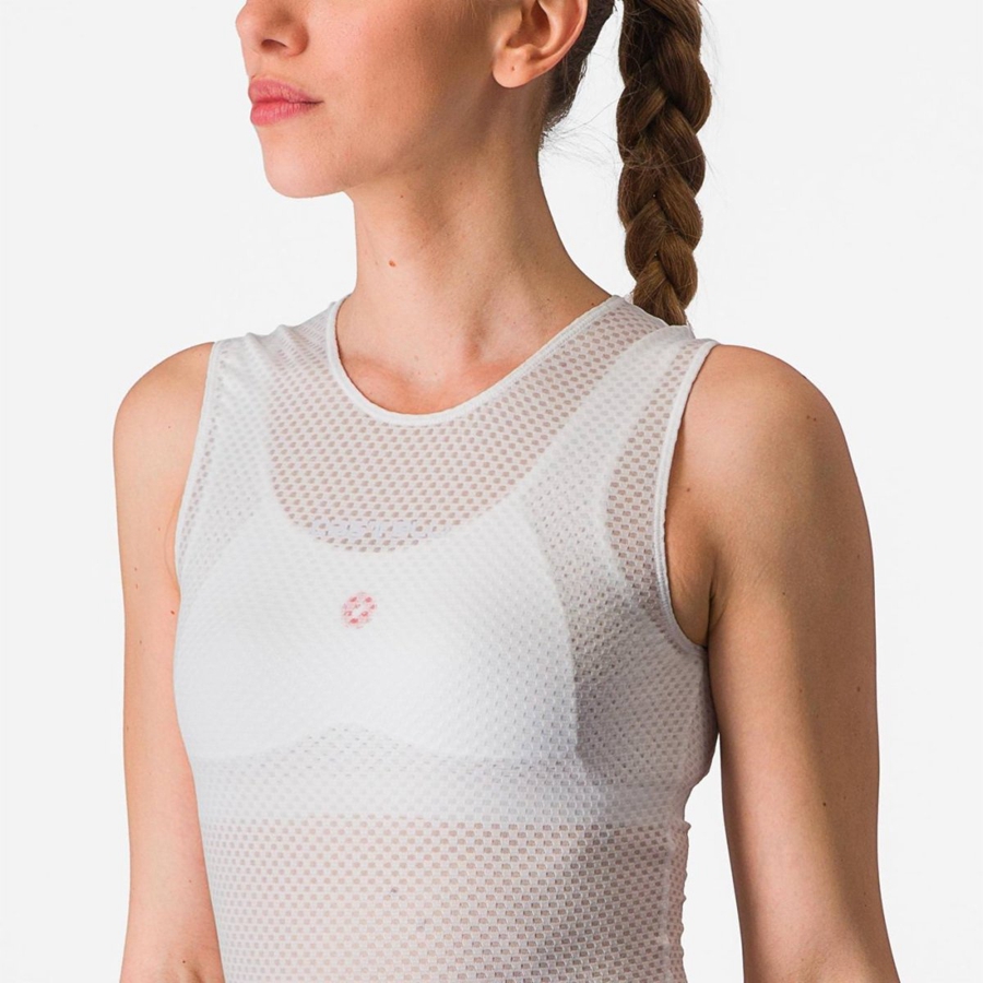 Castelli PRO MESH W SLEEVELESS Women Base Layer White | AK2496751