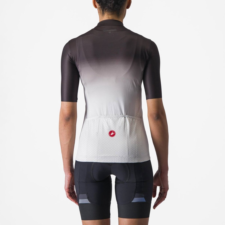 Castelli SALITA Women Jersey Black / Silver Grey / White | AC2390687