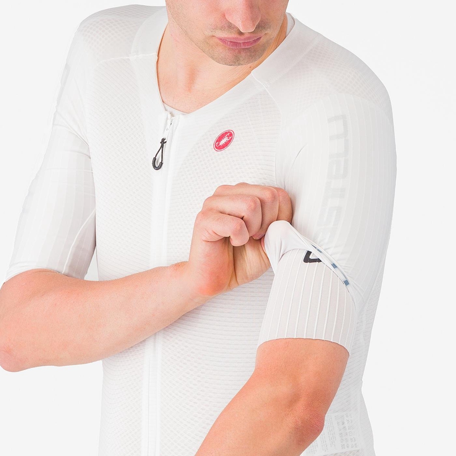 Castelli SANREMO BTW X2 Men Speedsuits White Blue | PU3826457