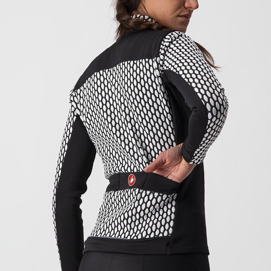 Castelli SFIDA 2 FZ Women Jersey Black / White | XZ6123094