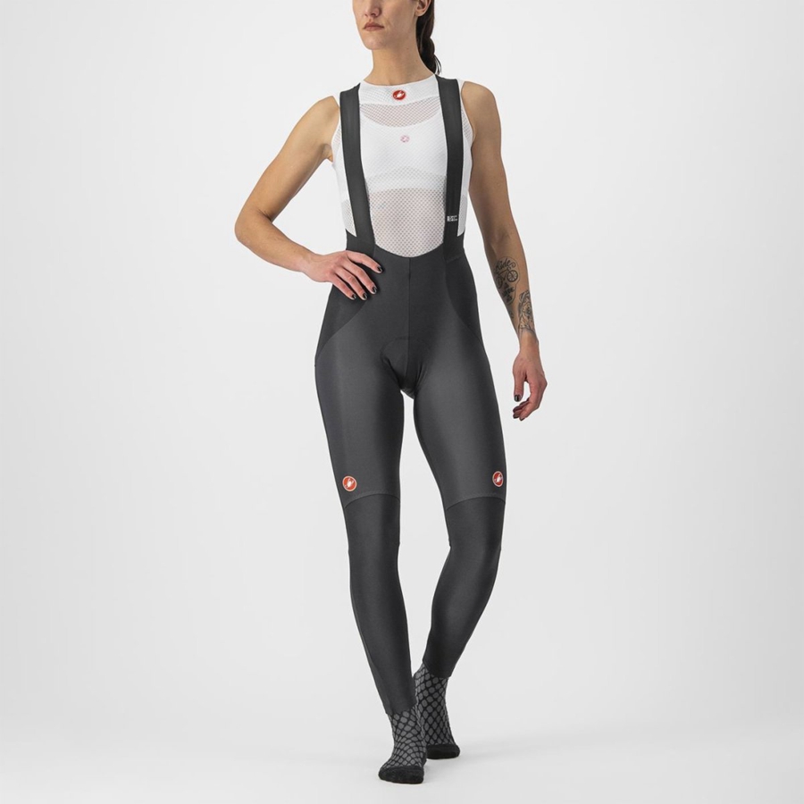 Castelli SORPASSO RoS W Women Bib Tights Black | WC9081326