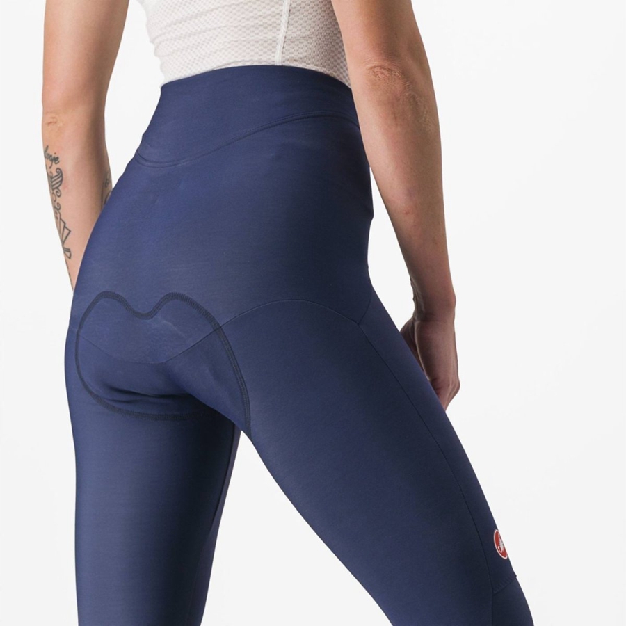 Castelli SORPASSO RoS W Women Leggings Blue / Silver | DO5471903