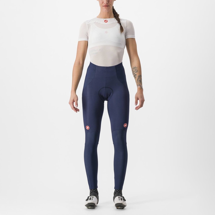 Castelli SORPASSO RoS W Women Leggings Blue / Silver | DO5471903