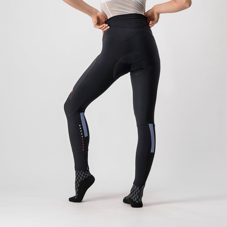 Castelli SORPASSO RoS W Women Leggings Black / Silver | GO2806597