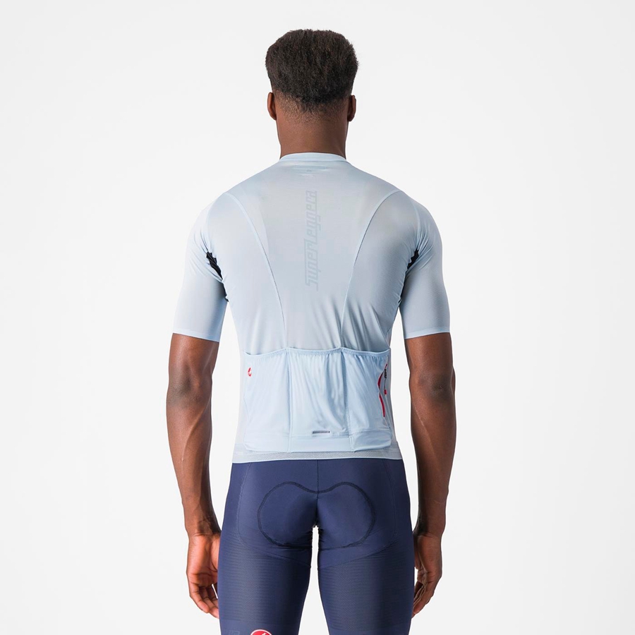 Castelli SUPERLEGGERA 3 Men Jersey Blue | SC8627490