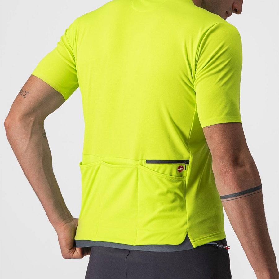 Castelli UNLIMITED ALLROAD Men Jersey Light Green | ZC8051634