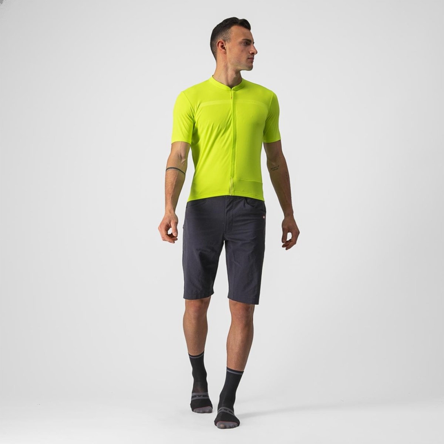 Castelli UNLIMITED ALLROAD Men Jersey Light Green | ZC8051634