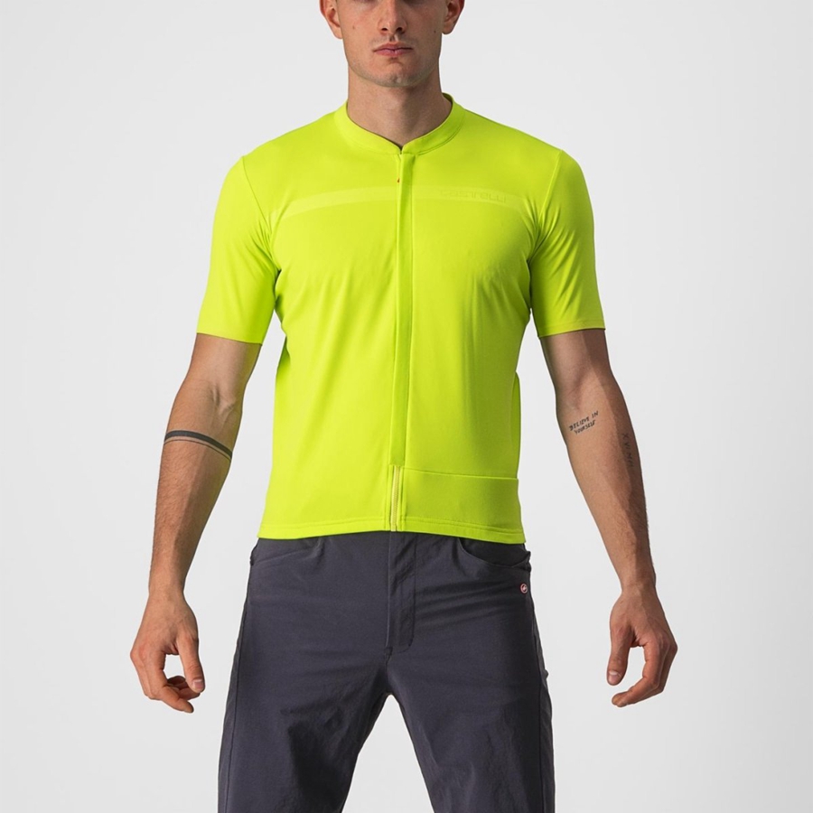 Castelli UNLIMITED ALLROAD Men Jersey Light Green | ZC8051634