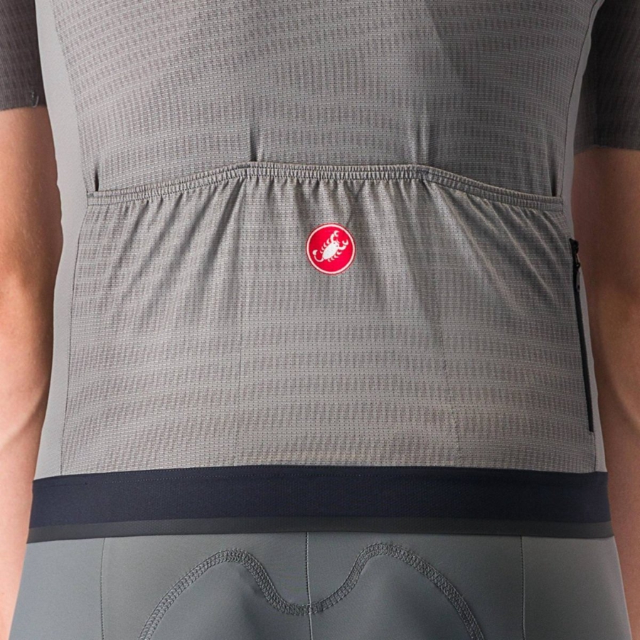 Castelli UNLIMITED ENDURANCE Men Jersey Grey | XM8263149