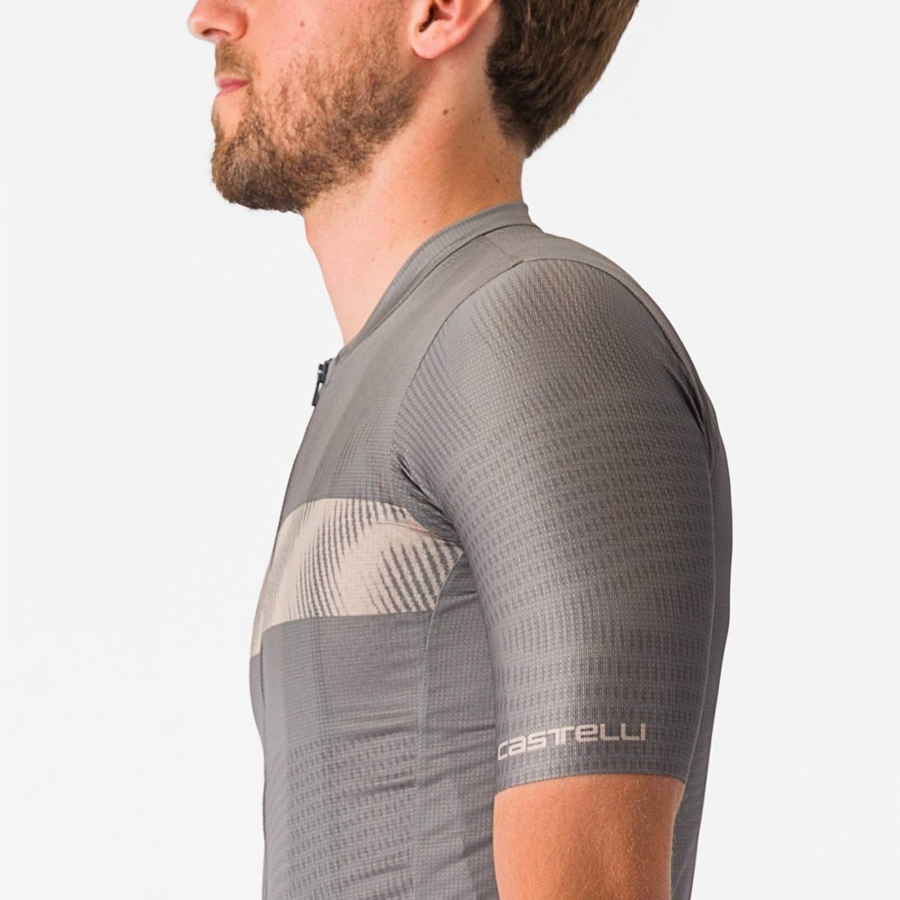 Castelli UNLIMITED ENDURANCE Men Jersey Grey | XM8263149