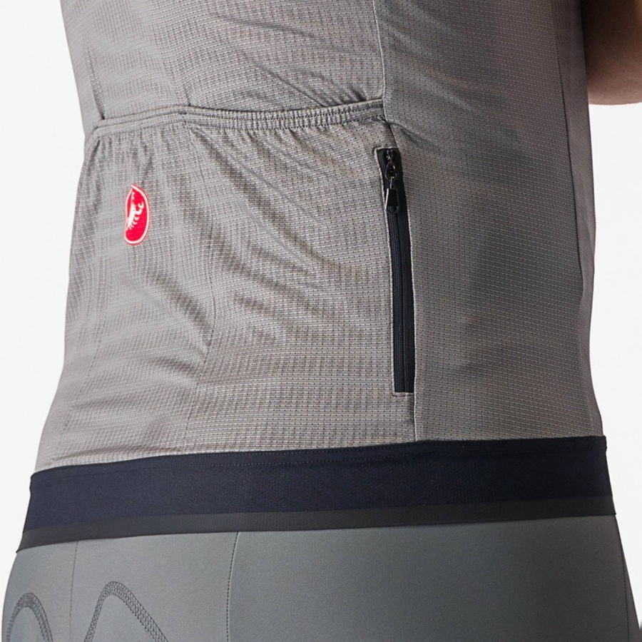 Castelli UNLIMITED ENDURANCE Men Jersey Grey | XM8263149