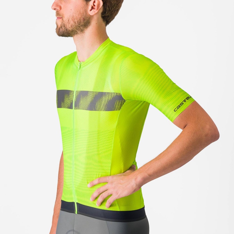 Castelli UNLIMITED ENDURANCE Men Jersey Light Green / Dark Grey | KZ3579062