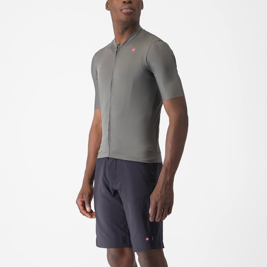 Castelli UNLIMITED ENTRATA 2 Men Jersey Grey | LH5379840