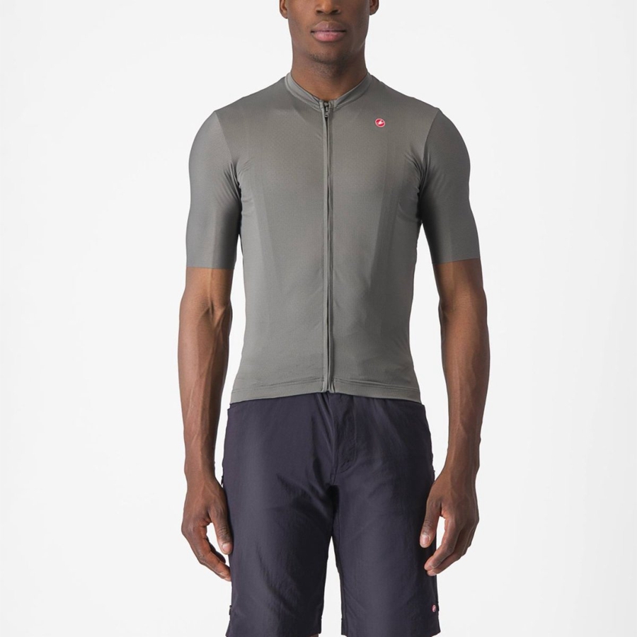 Castelli UNLIMITED ENTRATA 2 Men Jersey Grey | LH5379840