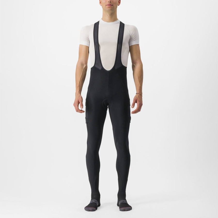 Castelli UNLIMITED TRAIL Men Bib Tights Black | VY2950687