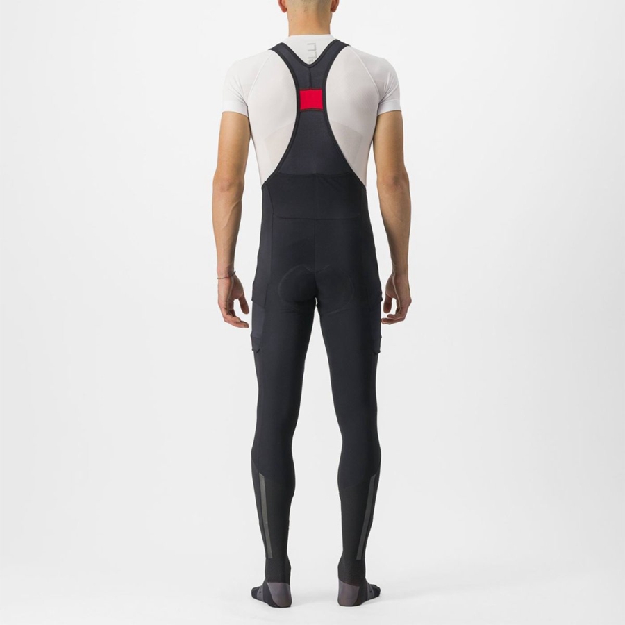 Castelli UNLIMITED TRAIL Men Bib Tights Black | VY2950687