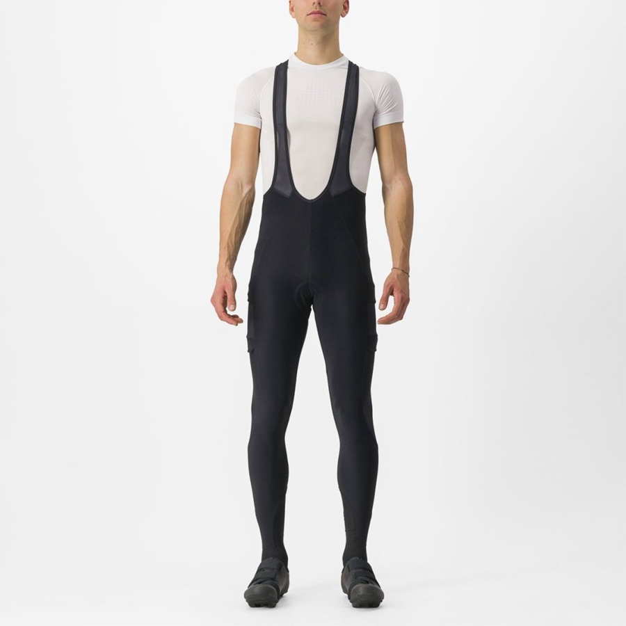 Castelli UNLIMITED TRAIL Men Bib Tights Black | VY2950687