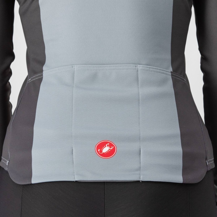 Castelli UNLIMITED W THERMAL Women Jersey Black / Grey | LJ9325687