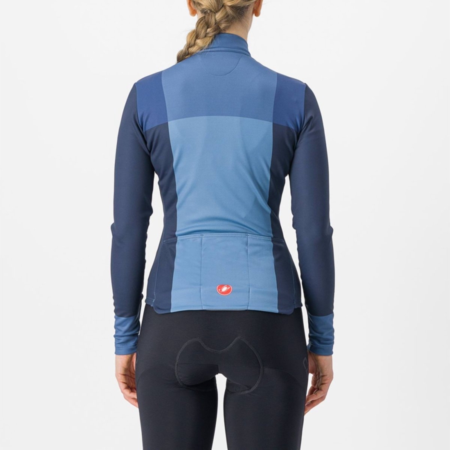 Castelli UNLIMITED W THERMAL Women Jersey Blue / Blue | DN0496281