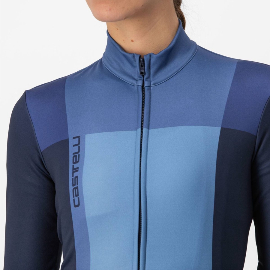 Castelli UNLIMITED W THERMAL Women Jersey Blue / Blue | DN0496281