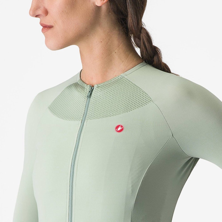 Castelli VELOCISSIMA 2 Women Jersey Green / Blue | MB0296184