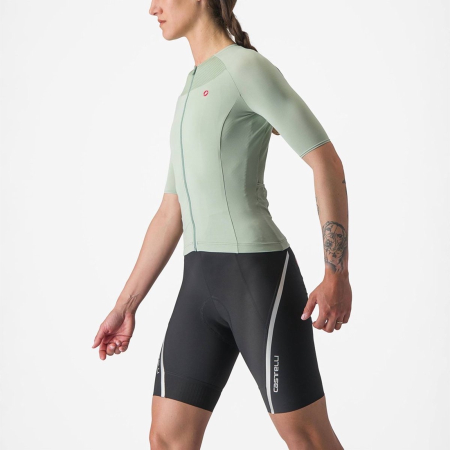 Castelli VELOCISSIMA 2 Women Jersey Green / Blue | MB0296184