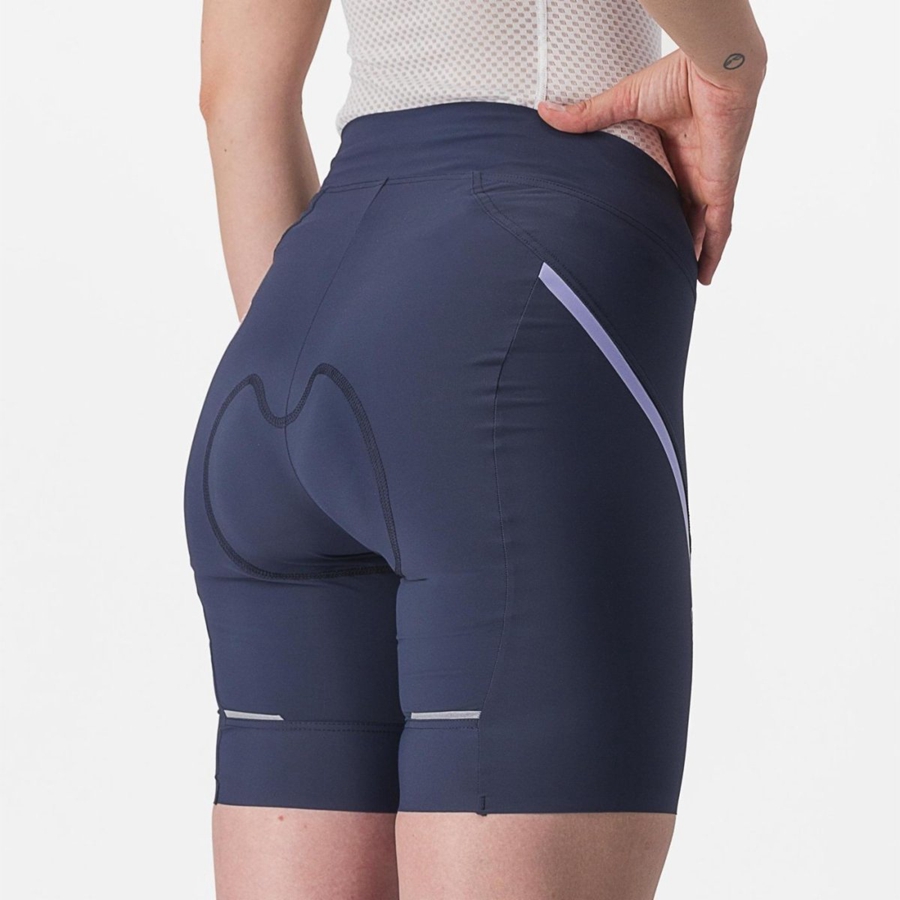 Castelli VELOCISSIMA 3 Women Shorts Blue / Purple White | WV8502176