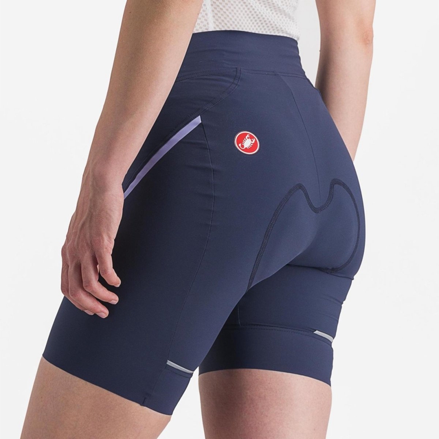 Castelli VELOCISSIMA 3 Women Shorts Blue / Purple White | WV8502176