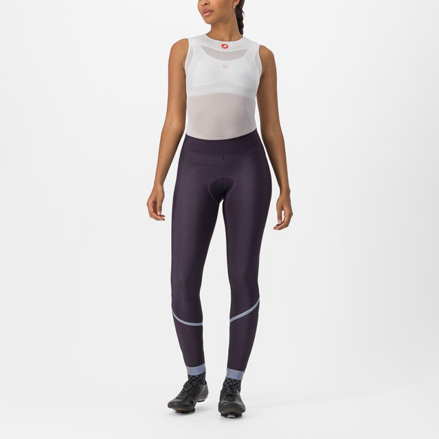 Castelli VELOCISSIMA THERMAL Women Leggings Silver | KZ3206195