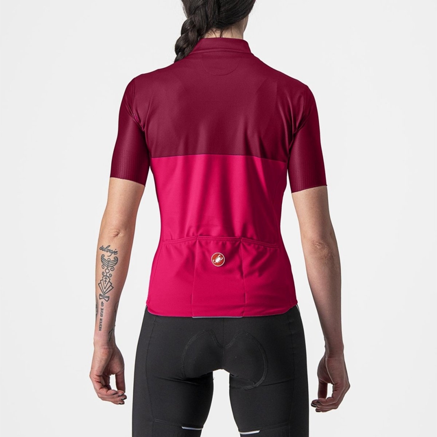 Castelli VELOCISSIMA Women Jersey Red / Burgundy | AE3058724