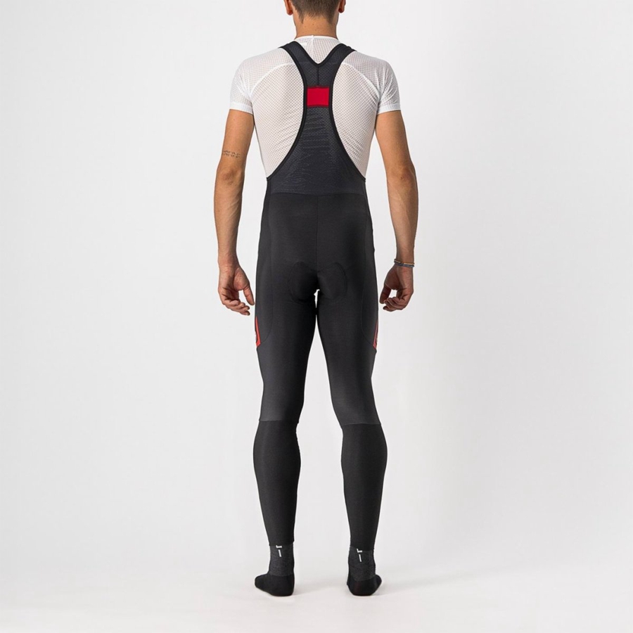 Castelli VELOCISSIMO 5 Men Bib Tights Black / Red | TS1426573