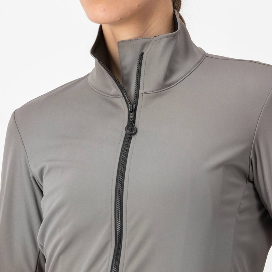 Castelli VENTO TRAIL Women Jackets Grey | IT3569847